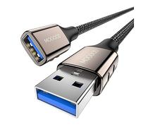 MOGOOD Câble Rallonge USB 3.0 2M, Câble USB A Mâle vers A Femelle, Câble Extension 5Gbps pour PC, Ordinateur Portable, Hub USB, TV Box, Imprimante, Caméra, Disque Dur, Clavier, Souris