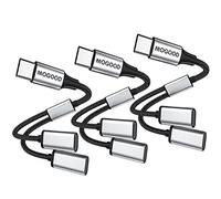 MOGOOD Câble Répartiteur USB C, Adaptateur USB C Y (Pas pour Moniteur), Câble Séparateur Type C Mâle vers 2 Type C Femelle, Hub Double Port USB c pour Ordinateur Portable, Macbook Air, iPhone 15/16
