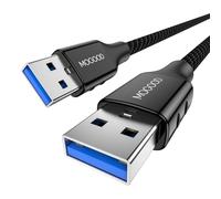 MOGOOD Câble USB 3.0 (3 m), Super Speed A mâle vers A, jusqu'à 5 Gbit/s, compatible HDD, DVD, imprimantes, appareils photo, boîtiers de disque dur