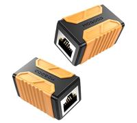 MOGOOD Coupleur RJ45 2 Paquets, 10Gbps Coupleur Ethernet Compatible avec Câbles Ethernet Cat8, Cat7, Cat6, Cat5e