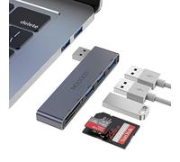 MOGOOD Hub Multiport 5 en 1 - 1 USB 3.0, 2 USB 2.0, Lecteur de Carte SD/TF - Compatible avec PC, Ordinateur Portable, Bureau, Mac, MacBook, Notebook, PS4, Xbox, Wii