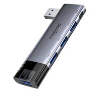 MOGOOD Hub USB 3.0 avec 5 Ports, 4X USB-A & 1x USB-C Alimentation y 5Gbps