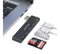 MOGOOD Hub USB, Adaptateur USB multiport, 5 en 1 USB avec 1 USB 3.0, 2 x USB 2.0, Lecteur de Cartes SD/TF, Ordinateur Portable Compatible avec PC, Bureau, Mac, MacBook, Notebook, PS4, Xbox, Wii