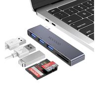 MOGOOD Hub USB C, 5 en 1 Adaptateur USB C Multiport avec Lecteur de Cartes SD/TF, USB 3.0, 2*USB 2.0, Compatible avec Ordinateurs Portables, MacBook Air/Pro, PC, PS4/5, ChromeBook, Pixel, iPad, etc
