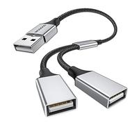 MOGOOD Splitter USB 1 vers 2, 1 pc, PC, Mac, PS5, Charge+Données, USB-Hub