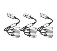MOGOOD Triple USB Adaptateur 3 Ports Charge Données 3Pack PC, Voiture & PS5