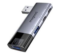 MOGOOD USB 3.0 Hub 4 Ports, 5Gbps, Multi-USB-Splitter pour Ordinateur | Boîtier en aluminium, Plug and Play, compatible PC, Mac, PS5, Xbox, clavier, souris, disque dur, pour bureau et déplacements.