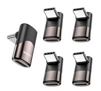 MOGOOD USB C Adaptateur à 90 degrés C mâle à C Femelle USB C Adaptateur Extender Type-C Data Transmission PD100W Charge Rapide et 8K @ 60Hz Passage pour Les Accessoires de Pont Vapeur