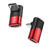 MOGOOD USB C Adaptateur à 90 degrés C mâle à C Femelle USB C Adaptateur Extender Type-C Data Transmission PD100W Charge Rapide et 8K @ 60Hz Passage pour Les Accessoires de Pont Vapeur