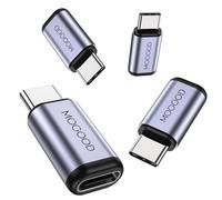 MOGOOD USB C Adaptateur Masculin à Femme,Support 100W Charge de 40Gbps Transfert de données 8k@60Hz Sortie vidéo pour USB4,Thunderbolt 4/3,Ordinateur Portable,Cure de Vapeur, commutateur,Tablette