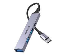MOGOOD USB C Hub Support de Charge USB Multiport Adapter,USB C to USB Hub with 60W PD,USB Splitter for Laptop Compatible with Mac Pro,iMac,iPad Pro,Chromebook,Dell XPS,Samsung,and More Type C Devices