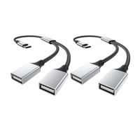 MOGOOD USB C Splitter, Type C à Dual USB Adaptateur, Type C à Dual USB Adaptateur, USB 2.0 Double Convertisseur de Cordon Splitter USB 2.0 OTG pour Google Pixel, Galaxy S22