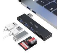 MOGOOD USB HUB 5 in 1 Multiport Station d'amarrage USB Adapte avec 1 × USB 3.0, 2 × USB 2.0, Lecteur de Carte SD/TF, pour Ordinateur Portable, Clavier,MacBook Air,Surface Pro,Mobile Disque Dur