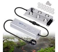 MOGOULUA Appareil de brume à ultrasons 6 têtes 5,5 l/h avec 250 W - Étanche - Humidificateur d'air pour jardin, serre, paysage
