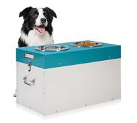 MOGOULUA Distributeur de nourriture pour chien 2 en 1 et seau de rangement pour nourriture pour chiens de 53 l - Distributeur automatique de nourriture pour grands chiens - Distributeur de nourriture