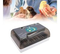 MOGOULUA Incubateur numérique pour 12 œufs - Rotation automatique - Régulateur d'humidité automatique - Couvercle visible pour 9 à 35 œufs