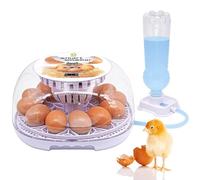 MOGOULUA Incubateur pour œufs de 12 à 35 œufs, capacité d'incubation numérique, entièrement automatique, rotation automatique, alimentation en eau automatique, couvercle visible