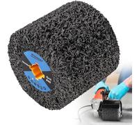 MOGRQAP Brosse Rouleau Abrasif 120 x 100 x 19 mm Grain 40, Brosse à Poncer, Rouleaux de Meuleuse Pour le Polissage des Surfaces en Bois et en Métal