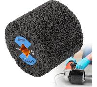 MOGRQAP Brosse Rouleau Abrasif 120 x 100 x 19 mm Grain 60, Brosse à Poncer, Rouleaux de Meuleuse Pour le Polissage des Surfaces en Bois et en Métal