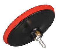 MOGRQAP Disque de ponçage de 150 mm avec adaptateur de perceuse M14, tampon de polissage, crochet et boucle pour perceuse/meuleuse d'angle