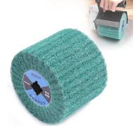 MOGRQAP Rouleau abrasif Brosse Grain 180 Manchons de meuleuse, Rouleau de meuleuse Brosse Rouleaux abrasifs pour Satineuse Brosseuse Surface en Bois Métal Polissage