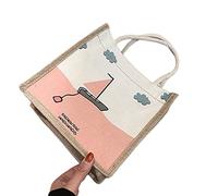 MOGSA Sac à bandoulière en toile de coton pour femme - Petit sac à main fourre-tout pour femme - Sac à bandoulière vintage