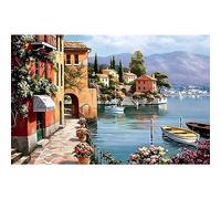 MOGTAA Paysage Peinture Diamant Adulte, 5D Venise Diamond Painting Complet Diamant Kit Enfants, Diamant Painting Strass Point de Croix Cristal pour Murale Décor 30x40cm