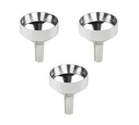 Moguri Lot de 3 petits entonnoirs pour remplir les bouteilles, mini entonnoirs en métal, entonnoir en aluminium pour pots à vin liquides, cosmétiques, diamètre d'ouverture 1,8 cm