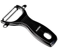 Moha 45709 Pela Eplucheur Pommes de Terre ABS/INOX Noir/Noir 8,30 x 16,5 x 2,5 cm