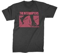 mohai Men's The Interrupters Boots Fight The Good Ska Punk Music Band T Shirt Black S