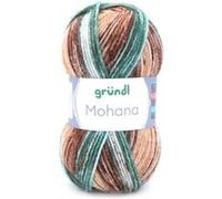 Gründl Mohana Color 02 - Laine douce avec mohair - Laine mohair avec dégradé de couleur - Pour tricot ou crochet