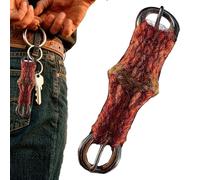 Mohair Keychain - Tiny Cotton Rope Charm, Lightweight Handmade Hangant, Decorative Horse Accessory, Creative Key Holder With Woven Fabric Detailing | For Indoor Outdoor Home Travel Backpack Holiday Ev