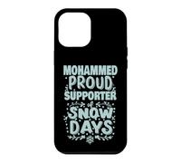 Mohammed, Partisan des journées de Neige, Mohammed, Noël et Hiver Coque pour iPhone 12 Pro Max