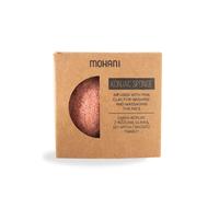 Mohani Eponge Konjac Visage | Éponge Konjac Naturelle avec Argile Rose pour de Massage du Visage | Eponge Visage Nettoyant 100% Biodégradables | Pour Peau Sensible et Déshydratée