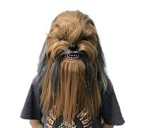 MOHDHAF - Hworks Chewbacca Coiffe Masque intégral en latex Cosplay Costume Accessoires pour fête d'Halloween
