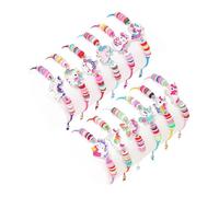 mohito 12 Pièces Bracelet Licorne,Bracelets Tressés Licornes,Bracelet Licorne tressé pour Petites Filles Petite Princesse Amitié fête d'anniversaire noël Halloween Cadeaux de fête de Famille