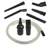 MohMus Universal - Micro Kit de Nettoyage/Brosse Aspirateur | Ensemble de Mini Buses de 8 pièces | avec Adaptateur pour Connexion de 32 à 35 mm | avec Tuyau Flexible de 90 cm