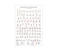 MOHTOY Ashtanga Yoga Primary Series Poster rétro sur toile - Décoration pour chambre à coucher, bureau, chambre - Cadeau sans cadre - 50 x 75 cm