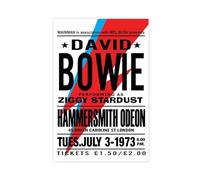 MOHTOY Poster sur toile David Bowie Concert Art 12 - Décoration pour chambre à coucher, bureau, chambre - Cadeau - Sans cadre - 30 x 45 cm