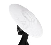 MOHUIED Base de fascinateur Ronde de 40 cm, Imitation Sinamay, Chapeau de chapellerie, Accessoire de Coiffure de Mariage, Bricolage, Couvre-Chef de fête Chapeau De Mariage(White)