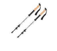 MOHUIED Bâtons de randonnée pliants en Alliage d'aluminium, bâton de Tente télescopique à 3 Sections for l'escalade en Plein air pour Le Trekking(Pink 2pcs)