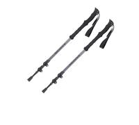MOHUIED Bâtons de randonnée pliants en Alliage d'aluminium, bâton de Tente télescopique à 3 Sections for l'escalade en Plein air pour Le Trekking(Gray 2pcs)