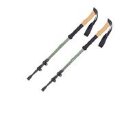 MOHUIED Bâtons de randonnée pliants en Alliage d'aluminium, bâton de Tente télescopique à 3 Sections for l'escalade en Plein air pour Le Trekking(Green 2pcs)