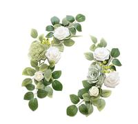 MOHUIED Branches de Fleurs artificielles Guirlande de Fleurs artificielles, 2 pièces, Kit for Arc Mariage Rustique, for Signe décoratif, Floral, Bricolage(Color33)