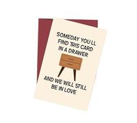MOHUIED Carte de mariage 1PC Funny Anniversary Card,I Promise to Always Be by Your Side,Birthday for Husband Boyfriend(Color 2)
