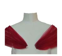 MOHUIED Châle de mariée Une paire de bretelles amovibles for robe soirée mariage, châle en tulle, gaze for les bras(XL)