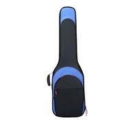 MOHUIED Étui pour Guitare Sac à Dos imperméable rembourré en Coton épais for Guitare électrique(Blue)