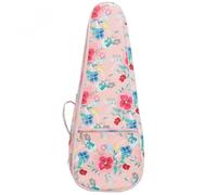 MOHUIED Étui pour Guitare Sacoche for ukulélé 21 23 Pouces en Cuir imprimé Floral, Mini Sac de Transport for Guitare, 12 mm, Coton Doux et imperméable, à Dos rembourré(21 inch)