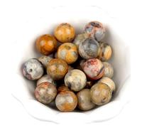 MOHUIED Fish Tank Gravel Boule de Cristal polie en Agate 16 mm, Pierre précieuse, guérison Reiki, Collection minéraux, décoration(Color 24,10pcs)