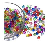 MOHUIED Fish Tank Gravel Lot de 100/200 Pierres Glace pilée Transparentes en Cristal, décorations fête, Mariage, Vase, Remplissage, for la Maison(Mixed,100pcs)